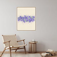 Lavender & Sage Paint Splatter Wall Art Print – Signed Limited Edition Giclée | Modern Gallery Decor — Reading nook