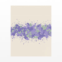 Lavender & Sage Paint Splatter Wall Art Print – Signed Limited Edition Giclée | Modern Gallery Decor — Unframed flat preview