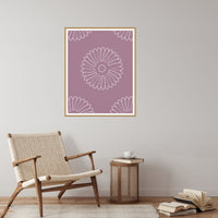 Mauve & Steel Ankara Printable Wall Art – Limited Edition Giclée Art Print | Instant Digital Download — Reading nook