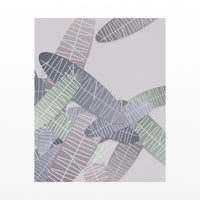 Mauve & Steel Tropical Wall Art Print – Signed Limited Edition Giclée | Modern Gallery Decor — Unframed flat preview