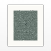 Monochrome Linear Wall Art Print – Signed Limited Edition Giclée | Modern Gallery Decor — Black gallery mat