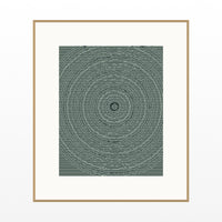 Monochrome Linear Wall Art Print – Signed Limited Edition Giclée | Modern Gallery Decor — Natural gallery mat