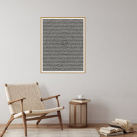 Monochrome Linear Wall Art Print – Signed Limited Edition Giclée | Modern Gallery Decor — Reading nook