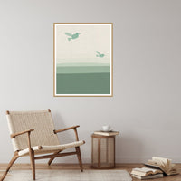 Mountain Treeline Hummingbird Printable Wall Art – Limited Edition Giclée Art Print | Instant Digital Download — Reading nook