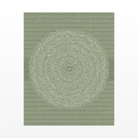 Olive Drab Linear Wall Art Print – Signed Limited Edition Giclée | Modern Gallery Decor — Unframed flat preview