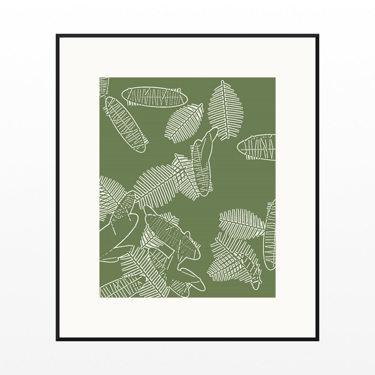 Olive Grove Tropical – Signed 50-Edition Giclée Print for Gallery Walls — Black gallery mat
