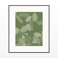 Olive Grove Tropical – Signed 50-Edition Giclée Print for Gallery Walls — Black gallery mat