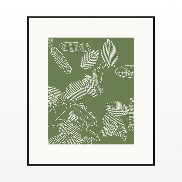 Olive Grove Tropical – Signed 50-Edition Giclée Print for Gallery Walls — Black gallery mat