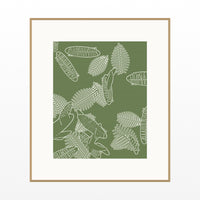 Olive Grove Tropical – Signed 50-Edition Giclée Print for Gallery Walls — Natural gallery mat