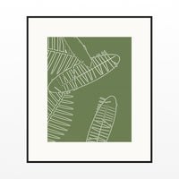 Olive Grove Tropical Wall Art Print – Signed Limited Edition Giclée | Modern Gallery Decor — Black gallery mat