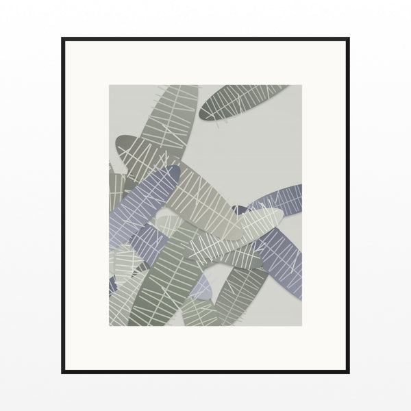 Olive Grove Tropical Wall Art Print – Signed Limited Edition Giclée | Modern Gallery Decor — Black gallery mat