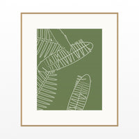 Olive Grove Tropical Wall Art Print – Signed Limited Edition Giclée | Modern Gallery Decor — Natural gallery mat