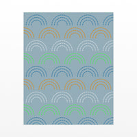 Pale Gold & Blue Haze Ombré Gradient – Signed 50-Edition Giclée Print for Gallery Walls — Unframed flat preview