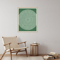 Palm Shadow Geometric Wall Art Print – Signed Limited Edition Giclée | Modern Gallery Decor — Reading nook