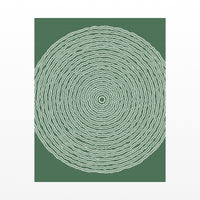 Palm Shadow Geometric Wall Art Print – Signed Limited Edition Giclée | Modern Gallery Decor — Unframed flat preview