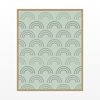 Palm Shadow Ombré Gradient – Signed 50-Edition Giclée Print for Gallery Walls — Floating natural frame