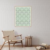 Palm Shadow Ombré Gradient – Signed 50-Edition Giclée Print for Gallery Walls — Reading nook