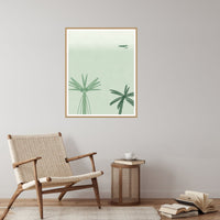 Palm Shadow Seabird Printable Wall Art – Limited Edition Giclée Art Print | Instant Digital Download — Reading nook