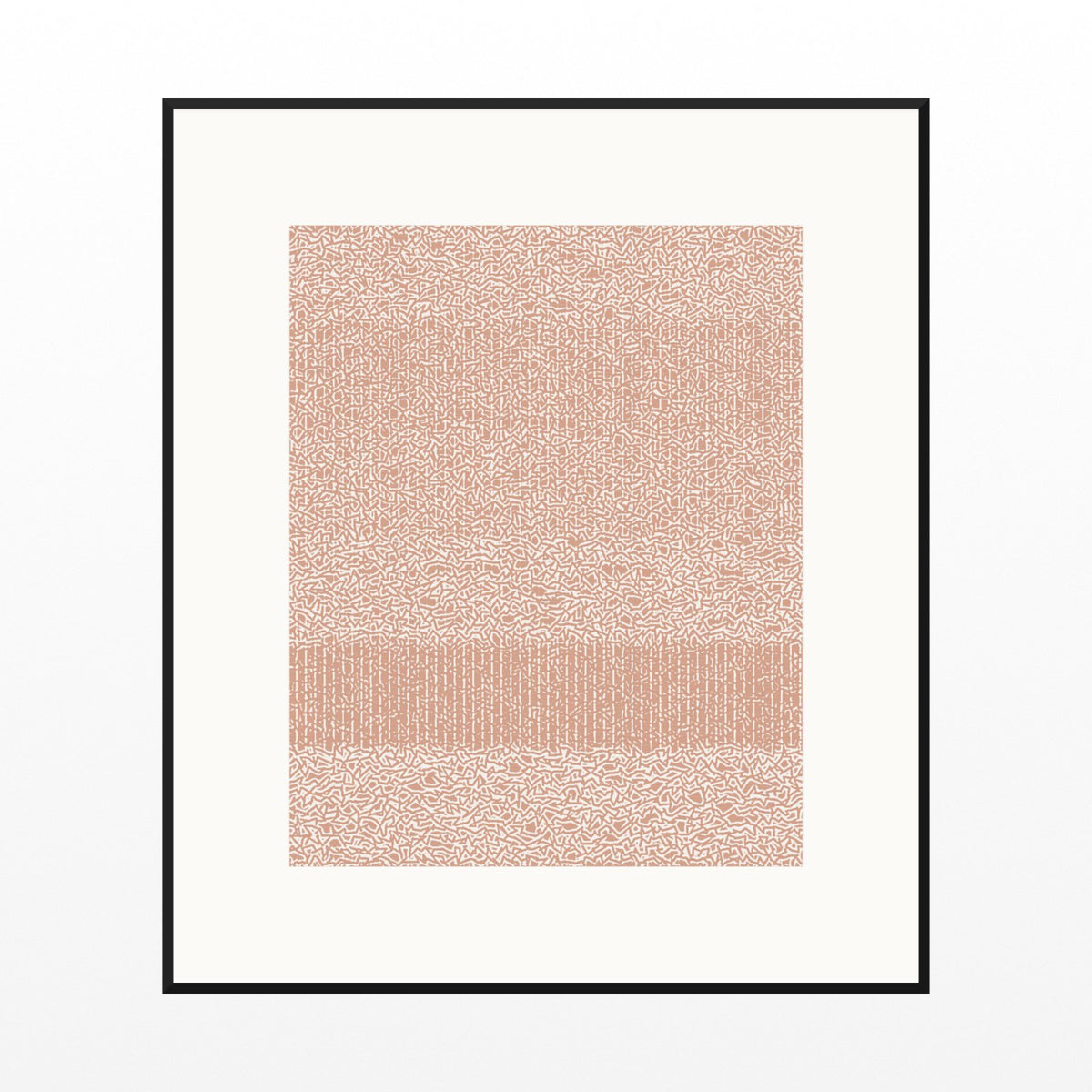 Peach & Concrete Tie-dye – Signed 50-Edition Giclée Print for Gallery Walls — Black gallery mat