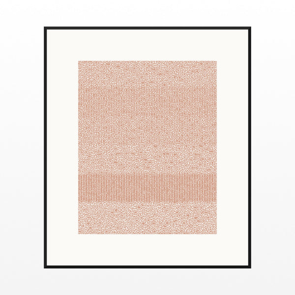 Peach & Concrete Tie-dye – Signed 50-Edition Giclée Print for Gallery Walls — Black gallery mat