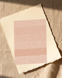 Peach & Concrete Tie-dye – Signed 50-Edition Giclée Print for Gallery Walls — Paper/edge detail