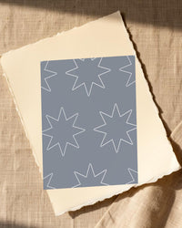 Platinum Silver Moroccan Tile Printable Wall Art  — Paper/edge detail
