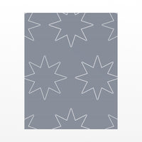 Platinum Silver Moroccan Tile Printable Wall Art  — Unframed flat preview