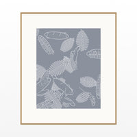 Platinum Silver Tropical – Signed 50-Edition Giclée Print for Gallery Walls — Natural gallery mat