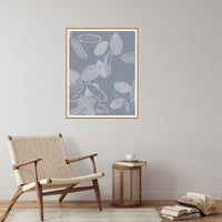 Platinum Silver Tropical – Signed 50-Edition Giclée Print for Gallery Walls — Reading nook