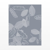 Platinum Silver Tropical – Signed 50-Edition Giclée Print for Gallery Walls — Unframed flat preview