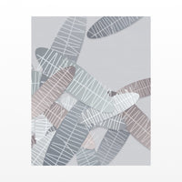 Platinum Silver Tropical Wall Art Print – Signed Limited Edition Giclée | Modern Gallery Decor — Unframed flat preview