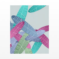 Rainbow Tropical Wall Art Print – Signed Limited Edition Giclée | Modern Gallery Decor — Unframed flat preview