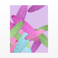 Rainbow Tropical Wall Art Print – Signed Limited Edition Giclée | Modern Gallery Decor — Unframed flat preview