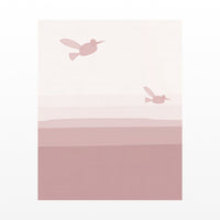 Rose Dust Hummingbird Printable Wall Art – Limited Edition Giclée Art Print | Instant Digital Download — Unframed flat preview