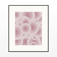 Rose Graphite Adire – Signed 50-Edition Giclée Print for Gallery Walls — Black gallery mat