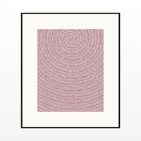 Rose Graphite Tie-dye – Limited Edition Tie-dye Art Print — Black gallery mat