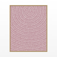 Rose Graphite Tie-dye – Limited Edition Tie-dye Art Print — Floating natural frame
