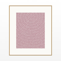 Rose Graphite Tie-dye – Limited Edition Tie-dye Art Print — Natural gallery mat