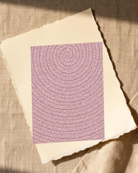 Rose Graphite Tie-dye – Limited Edition Tie-dye Art Print — Paper/edge detail