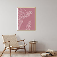 Rose Graphite Tropical Wall Art Print – Signed Limited Edition Giclée | Modern Gallery Decor — Reading nook