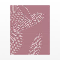 Rose Graphite Tropical Wall Art Print – Signed Limited Edition Giclée | Modern Gallery Decor — Unframed flat preview