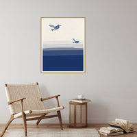 Rothko Cobalt Hummingbird Printable Wall Art – Limited Edition Giclée Art Print | Instant Digital Download — Reading nook