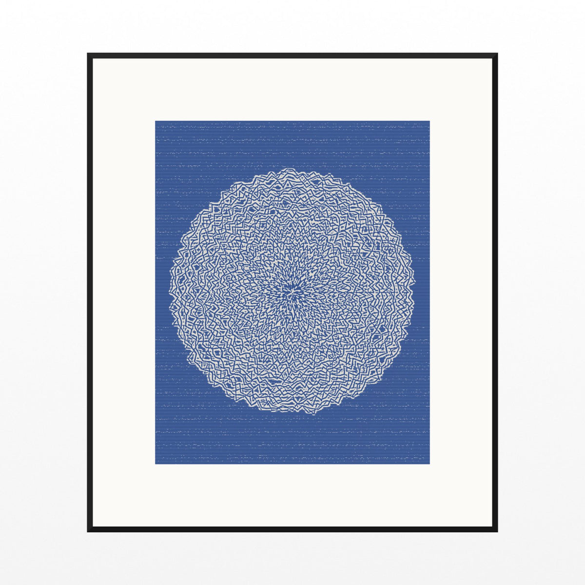 Rothko Cobalt Linear Wall Art Print – Signed Limited Edition Giclée | Modern Gallery Decor — Black gallery mat
