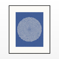 Rothko Cobalt Linear Wall Art Print – Signed Limited Edition Giclée | Modern Gallery Decor — Black gallery mat