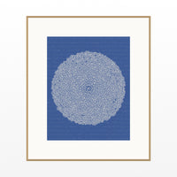 Rothko Cobalt Linear Wall Art Print – Signed Limited Edition Giclée | Modern Gallery Decor — Natural gallery mat