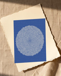 Rothko Cobalt Linear Wall Art Print – Signed Limited Edition Giclée | Modern Gallery Decor — Paper/edge detail