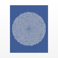 Rothko Cobalt Linear Wall Art Print – Signed Limited Edition Giclée | Modern Gallery Decor — Unframed flat preview