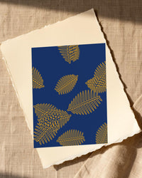 Rothko Cobalt Tropical Wall Art Print – Signed Limited Edition Giclée | Modern Gallery Decor — Paper/edge detail