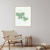 Sage Wash Butterfly Wall Art Print – Signed Limited Edition Giclée | Modern Gallery Decor — Reading nook