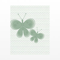Sage Wash Butterfly Wall Art Print – Signed Limited Edition Giclée | Modern Gallery Decor — Unframed flat preview